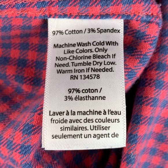 Vineyard Vines Men’s Slim Fit Flannel Tucker Button Down Long Sleeves Shirt XL - Picture 6 of 8